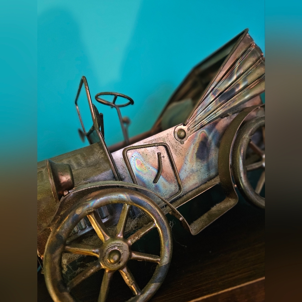 Vintage 70's Toy Music Box - Brass Finish